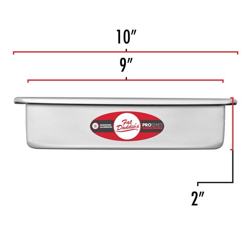 Fat Daddio's POB-9132 Sheet Cake Pan, 9 x 13 x 2 Inch, Silver