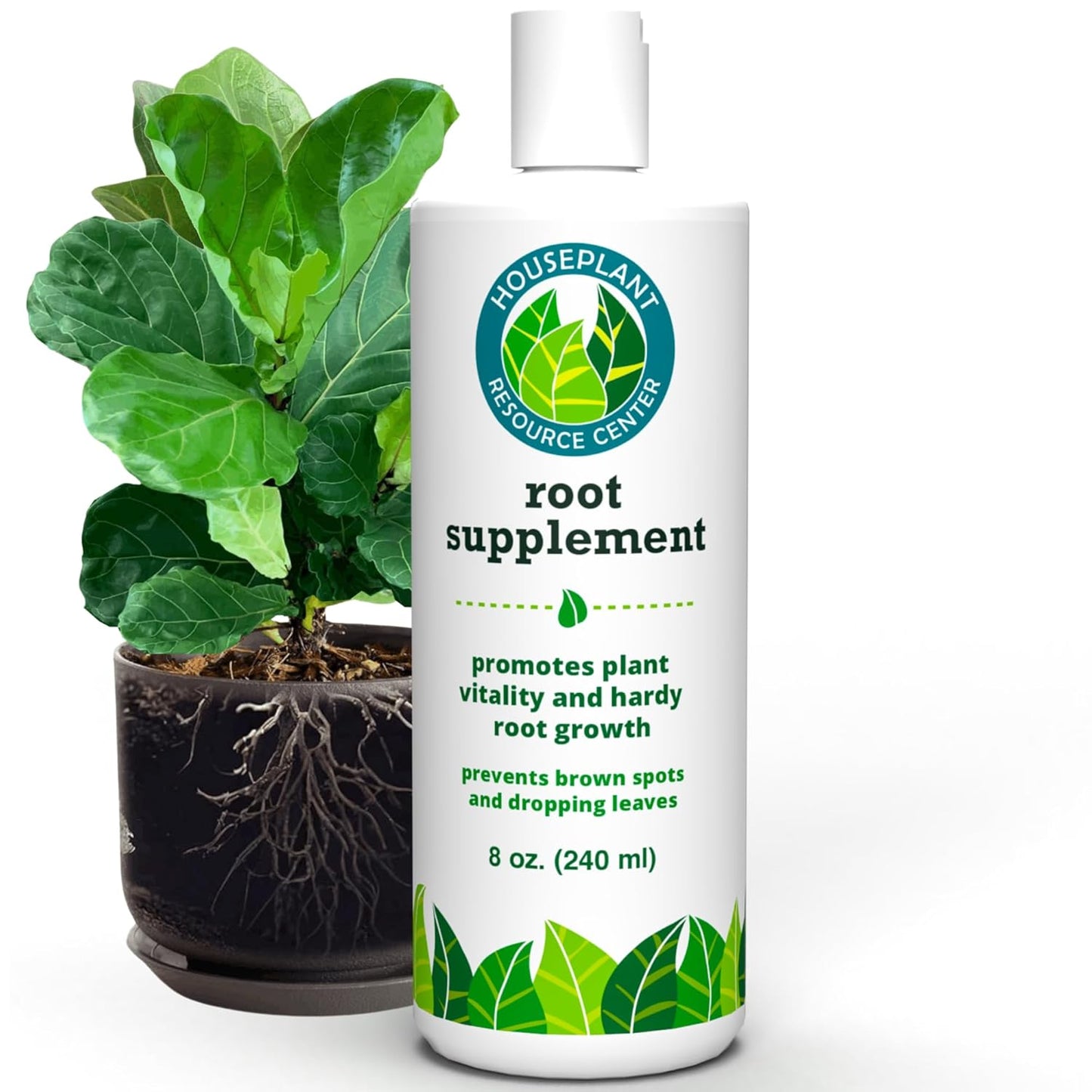 Root Rot Repair - Houseplant Recovery Drops for Overwatering & Shock | Heals Roots & Prevents Yellowing (8 oz)