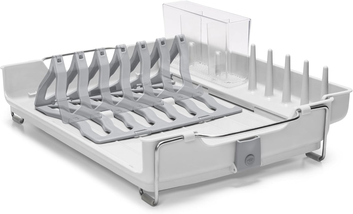 OXO Good Grips Foldaway Dish Rack - Space-Saving Design for Efficient Drying | Compact & Durable