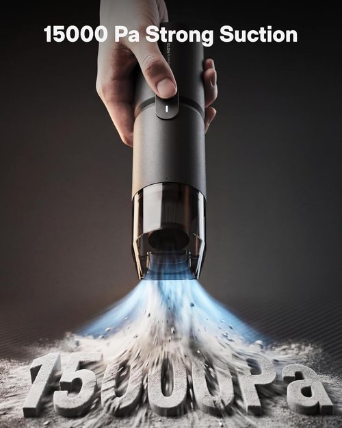 HOTO Handheld Vacuum Cleaner - Cordless 4-in-1 Portable Dust Buster with 15000Pa Suction | Ideal for Keyboards & Desks