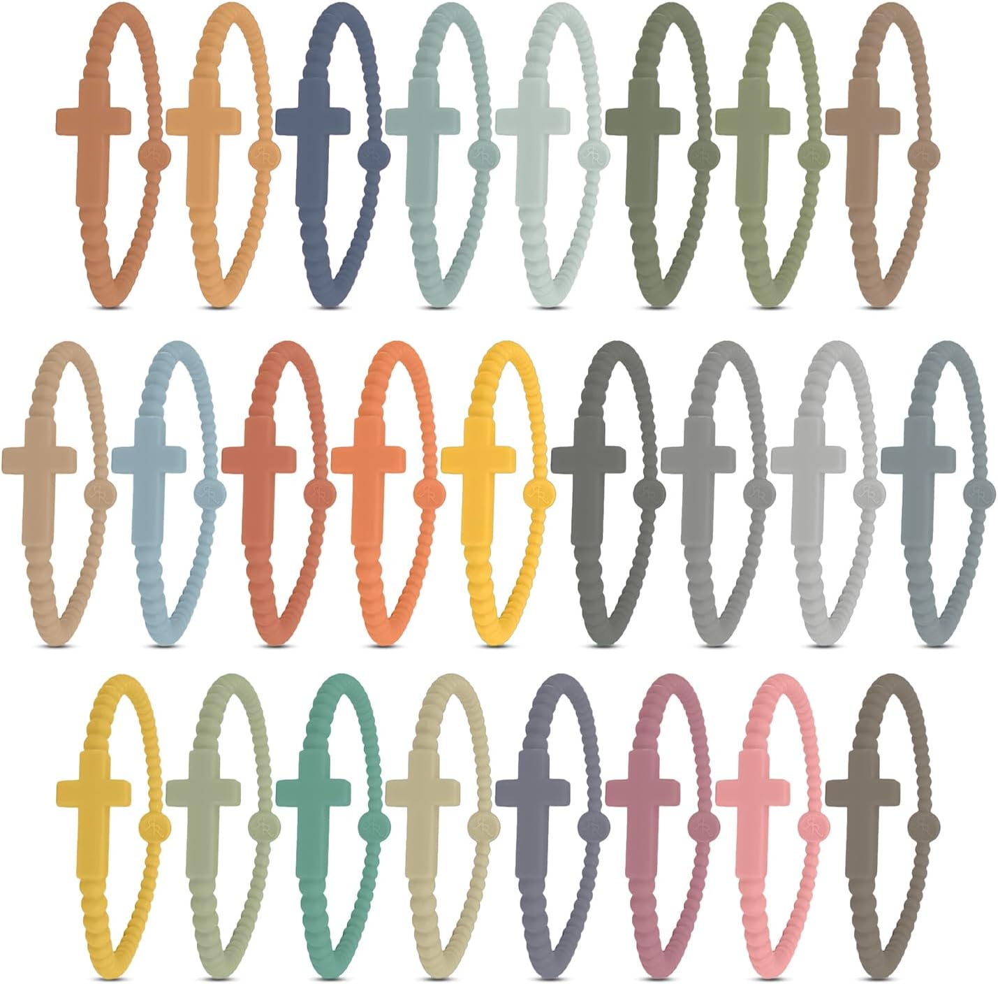 Ryan & Rose Jesus Bracelet - Stylish Cross Silicone Wristband for All Ages