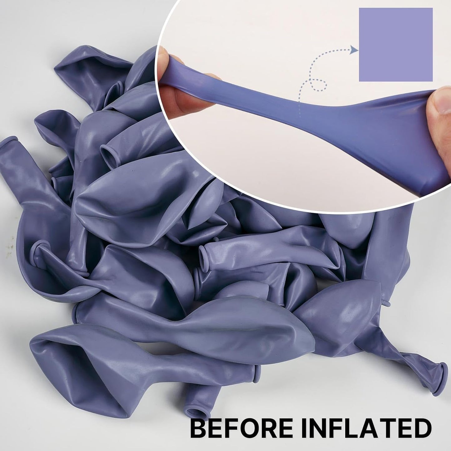 PartyWoo Dusty Purple Balloons - 50pcs 12 Inch Lavender Lilac Boho Decor for Events & Celebrations