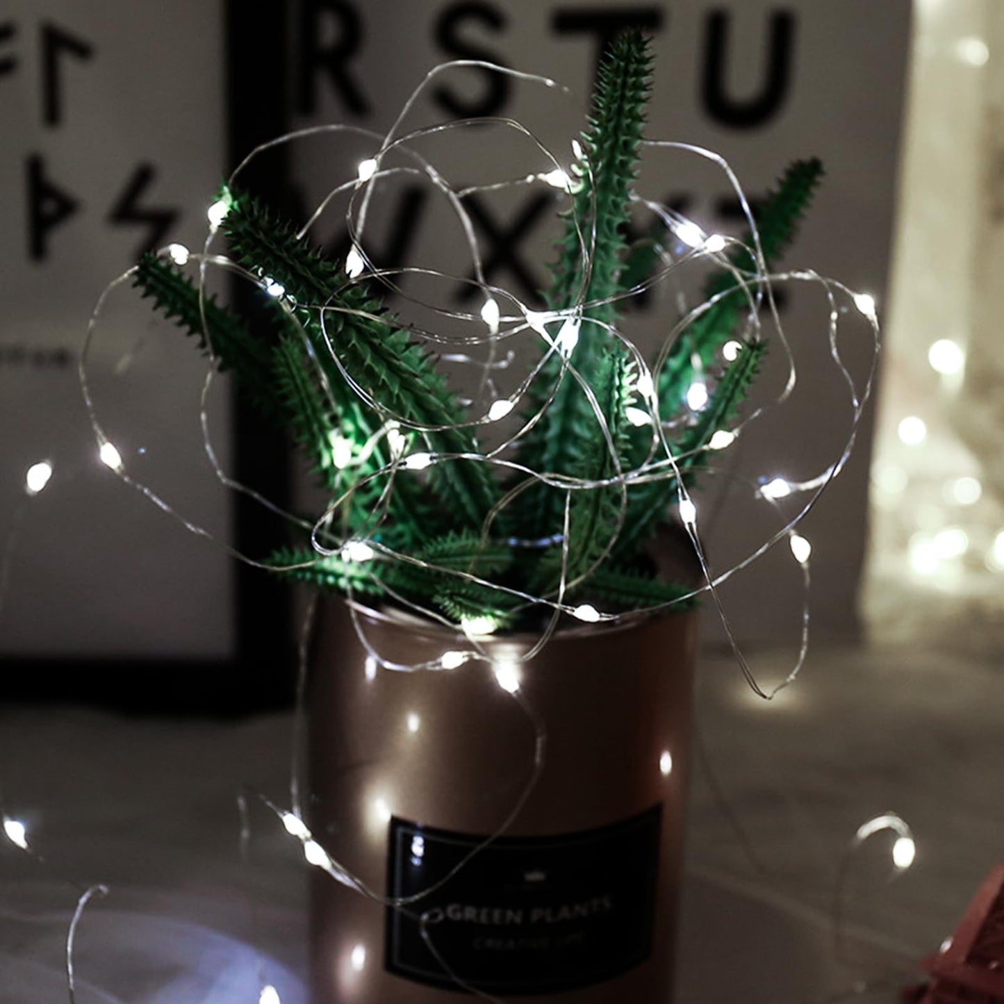12 Pack Fairy Lights Battery Operated String Lights，7FT 20LED Waterproof Silver Wire Christmas Lights Outdoor,Firefly Mini Lights for Bedroom Party Birthday Wedding Indoor Decorations Home Decor