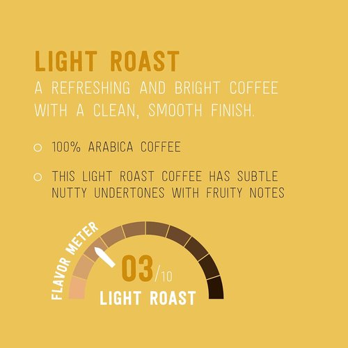 Happy Belly Light Roast Coffee Pods - Compatible with Keurig 2.0 | 100 Count Pack
