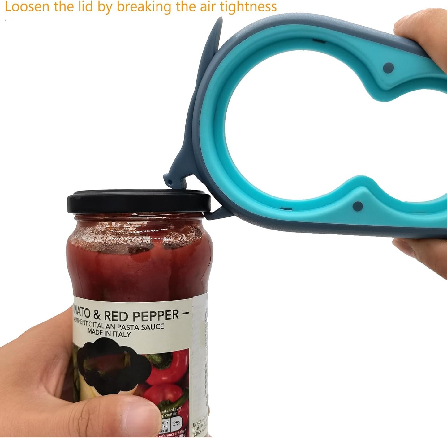 Otstar Jar Opener & Bottle Opener Set - Multi-Function Tool for Seniors with Arthritis | Includes Gripper Pad & Corkscrew