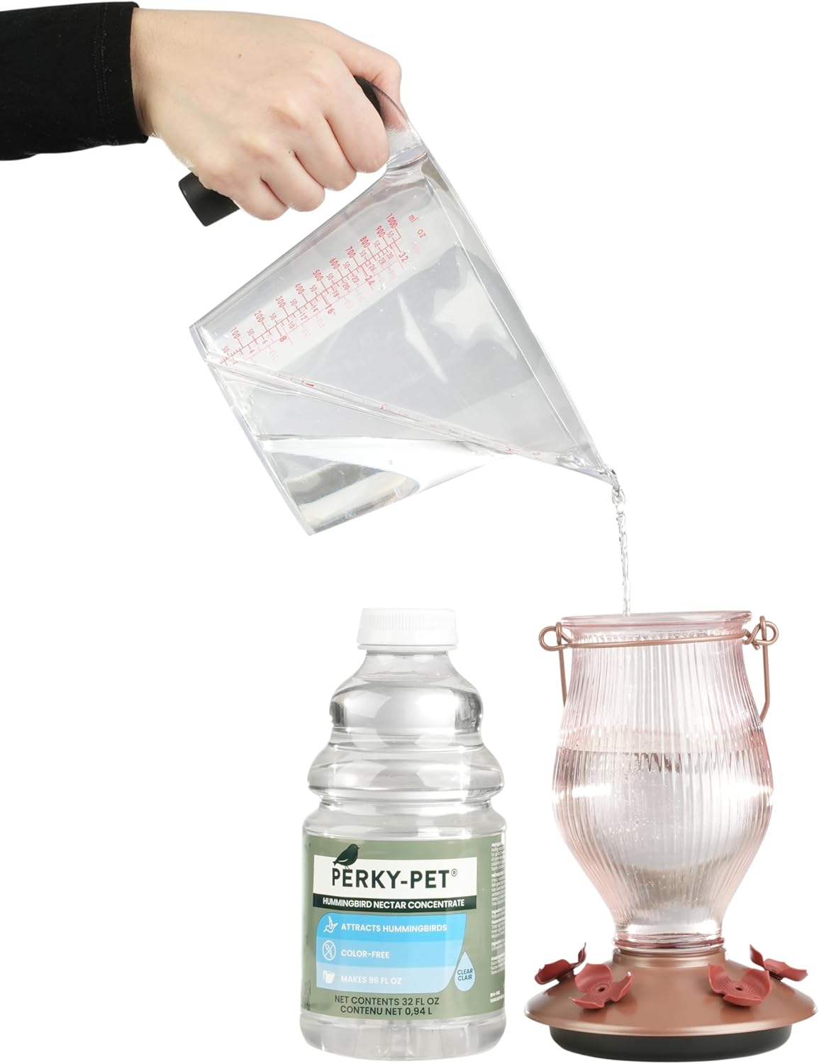 Perky-Pet Hummingbird Nectar Concentrate - 32 oz | Makes 96 FL OZ of Delicious Nectar