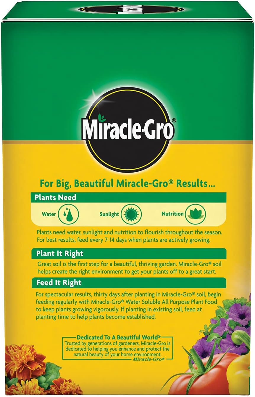 Miracle-Gro Water Soluble Plant Food - All-Purpose Fertilizer for Indoor & Outdoor Plants | 1.5 lbs (6-Pack)