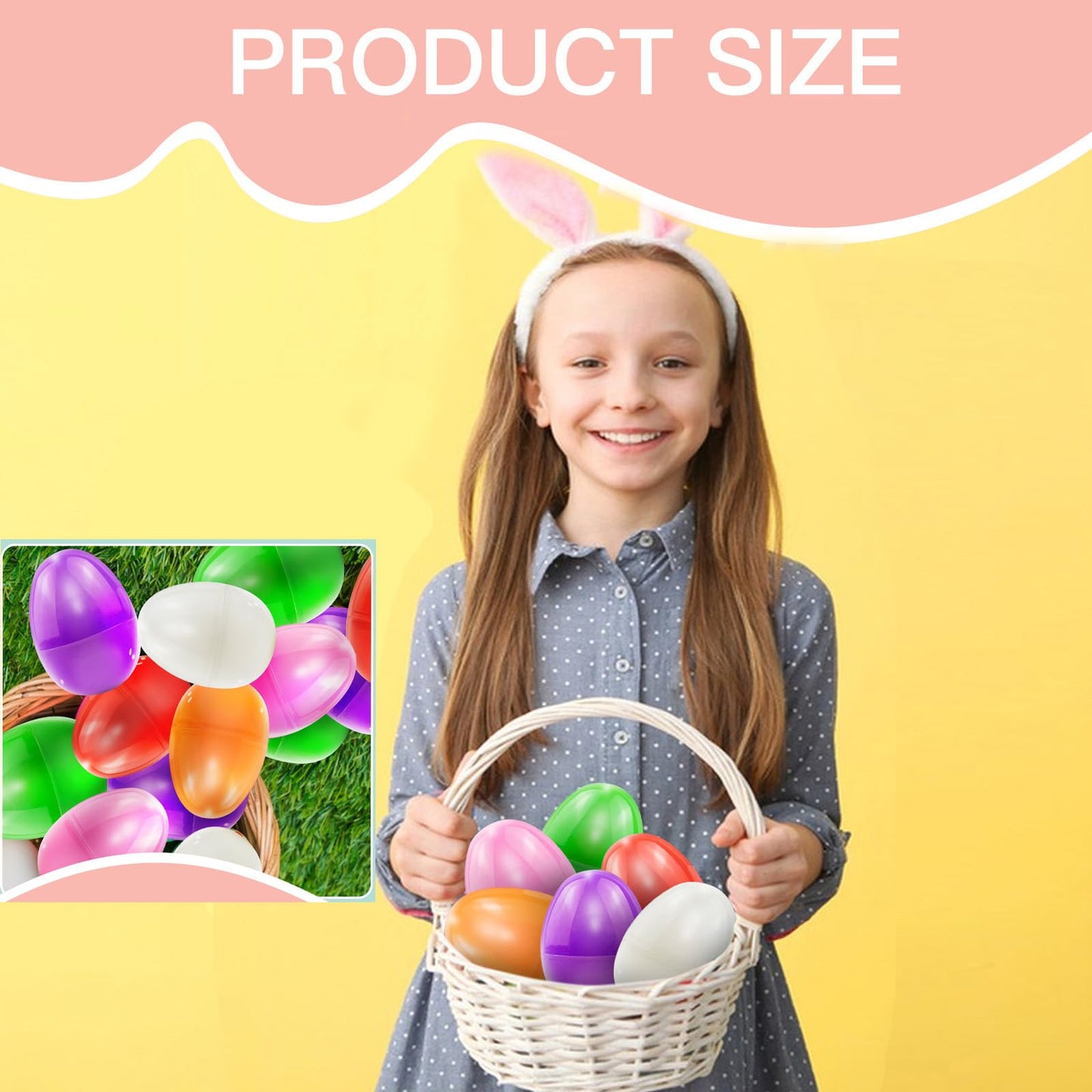 Milaloko Easter Eggs Bulk Party Favors for Kids for Easter Egg Hunting Game Party ,2.36" Inch (12 Pack) Fillable Easter Eggs
