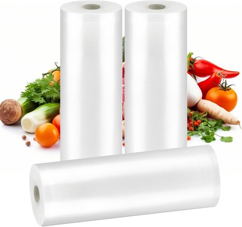 FoodSaver Vacuum Sealer Bags - 11in x 20ft Rolls for Meal Prep & Sous Vide | 3-Pack for Home Use