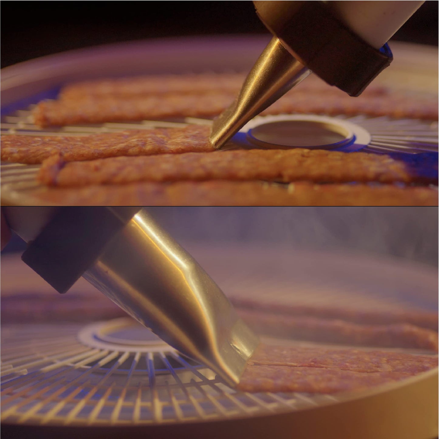 SIGVAL Frontier Jerky Gun, Beefy, with Stainless Steel Nozzles & Sausage Tips