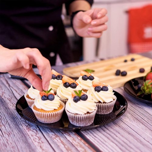 Caperci Mini Cupcake Liners - 500 Count White Greaseproof Muffin Wrappers for Baking