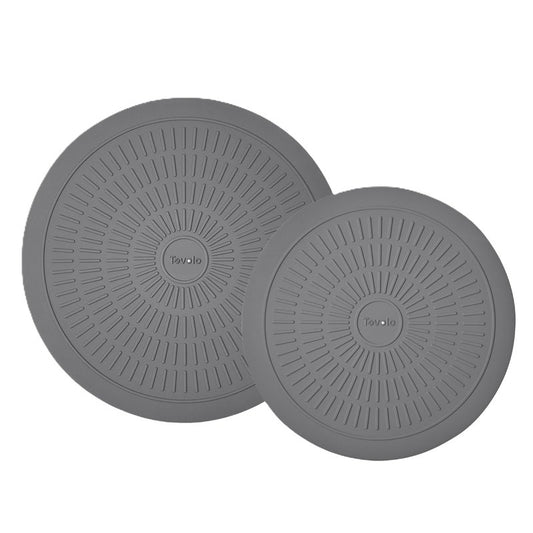 Tovolo 10 Inch Microwave Mat Heat Resistant Silicone Trivet with Non Slip Design for Hot Plate Bowl Mug Cookware, Dishwasher Safe Barrier Mat with Thermal Ridges for Safe Handling of Hot Dishes