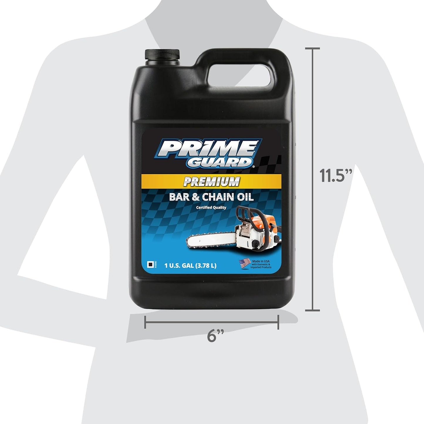 Prime Guard Bar & Chain Oil - High-Performance Lubricant for Chainsaws | 1 Gallon