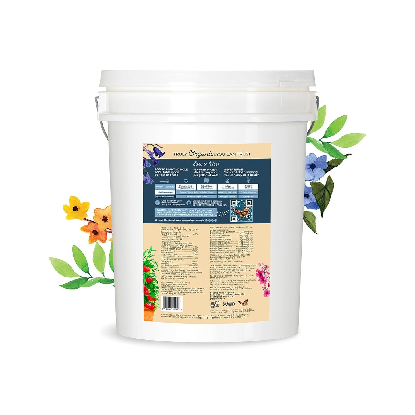 Truly Organic™ Plant Magic - Fast-Acting Soluble Fertilizer for All Plants | 5 lb Bucket