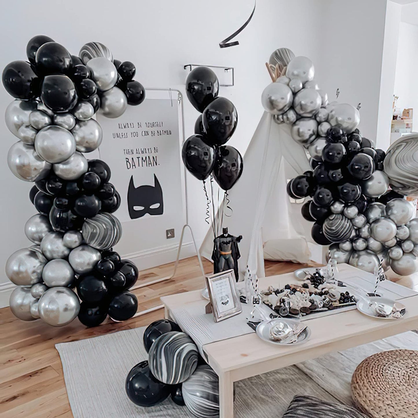 PartyWoo Black Balloons 50pcs 5 Inch Black Matte Latex Helium Balloons for Birthday Wedding Anniversary Graduation Bachelorette Engagement Bridal Shower Retirement Party Decorations Black-Y18