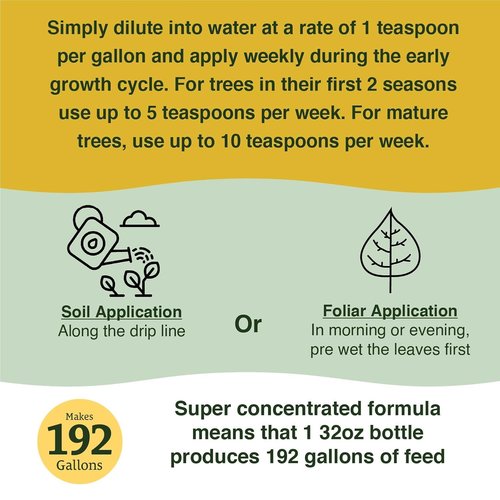 Farmer's Secret Fruit Tree Booster Fertilizer - Super Concentrated & Phosphorus Rich | 32oz for All Fruit Trees
