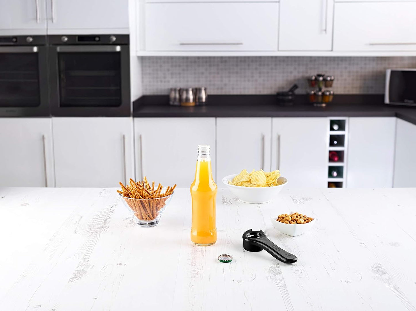 Zyliss 5 Way Opener - Versatile Kitchen Tool for Effortless Opening of Jars, Bottles & Cans - Essential Home Gadget
