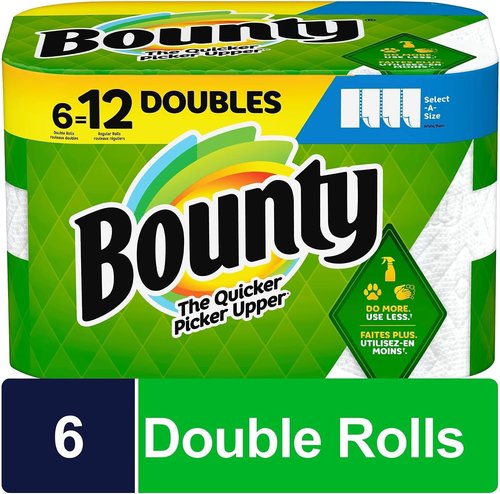 Bounty Select-A-Size Paper Towels - 2-Ply Kitchen Rolls with 110 Sheets per Roll | Bulk Pack