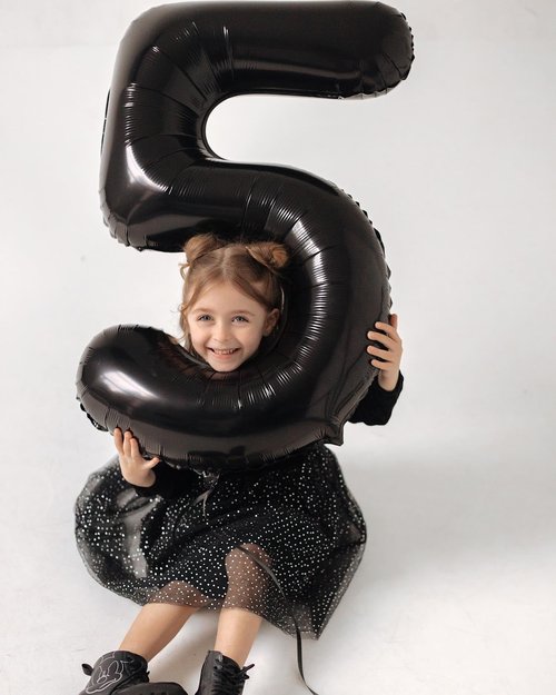 Black Number 12 Balloon 40 Inch, 12th Birthday Party Decorations for Children, Giant 12 Foil Balloon for Party Supplies