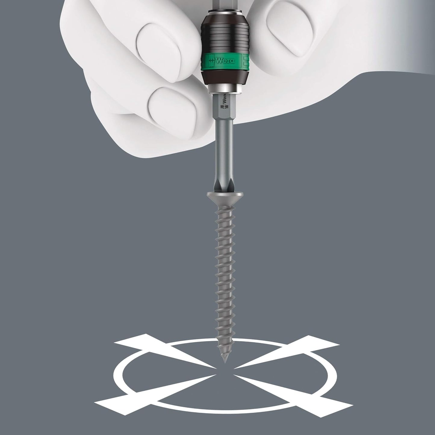 Wera 416 RA T-Handle Screwdriver - Bitholding with Ratchet Function & Quick-Release Chuck | 1/4" Size, 45 mm Length