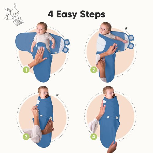 3-Pack Organic Baby Swaddle Sleep Sacks - Soft & Snug Swaddles for Newborns 0-3 Months | Perfect for Baby Girls & Boys