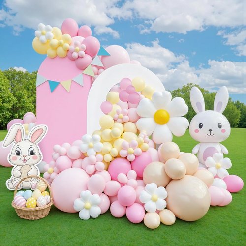 Babenest 7.2Ft Spandex Open Arch Backdrop - Fitted Double-Sided U-Shaped Cover for Weddings & Events | Ivory