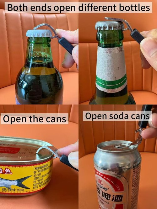 HANCELANT Magnetic Bottle Openers - Classic Stainless Steel Can Tapper | 3-Piece Set for Camping & Travel