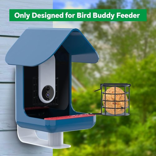 Bird Buddy Metal Suet Ball Holder - Durable Weatherproof Feeder for Smart Bird Feeder with Camera