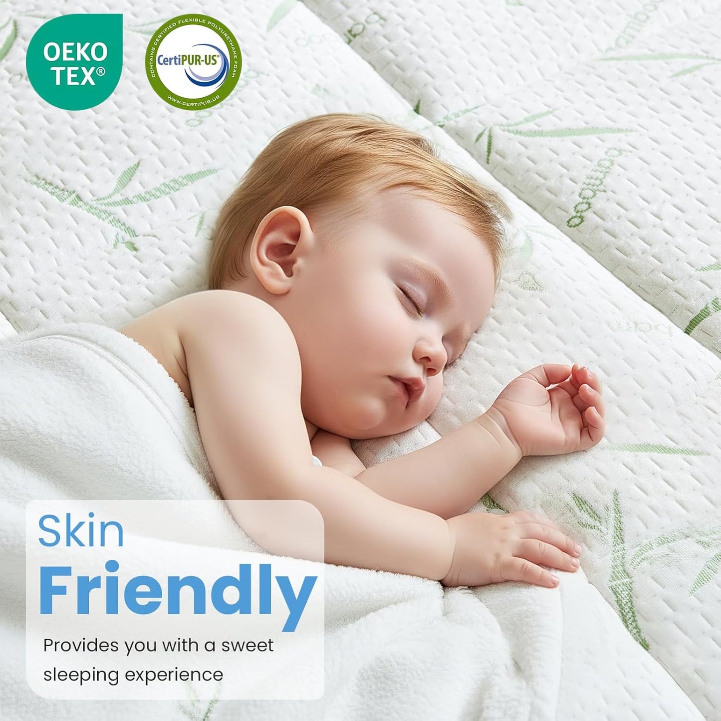 Sweetcrispy Memory Foam Mattress Topper - 2 Inch Gel Plus 1 Inch Pillowtop | Cooling Pressure Relief