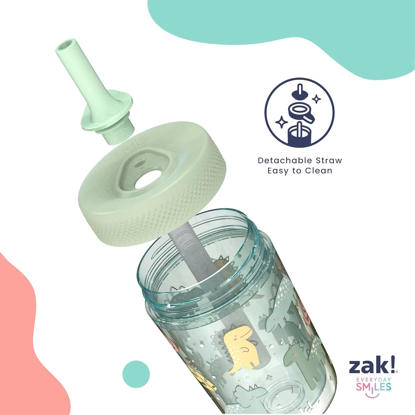 Zak Designs Peppa Pig Toddler Tumblers - 9oz Double Wall Leak-Proof Sippy Cups | 2-Pack for Travel & Home