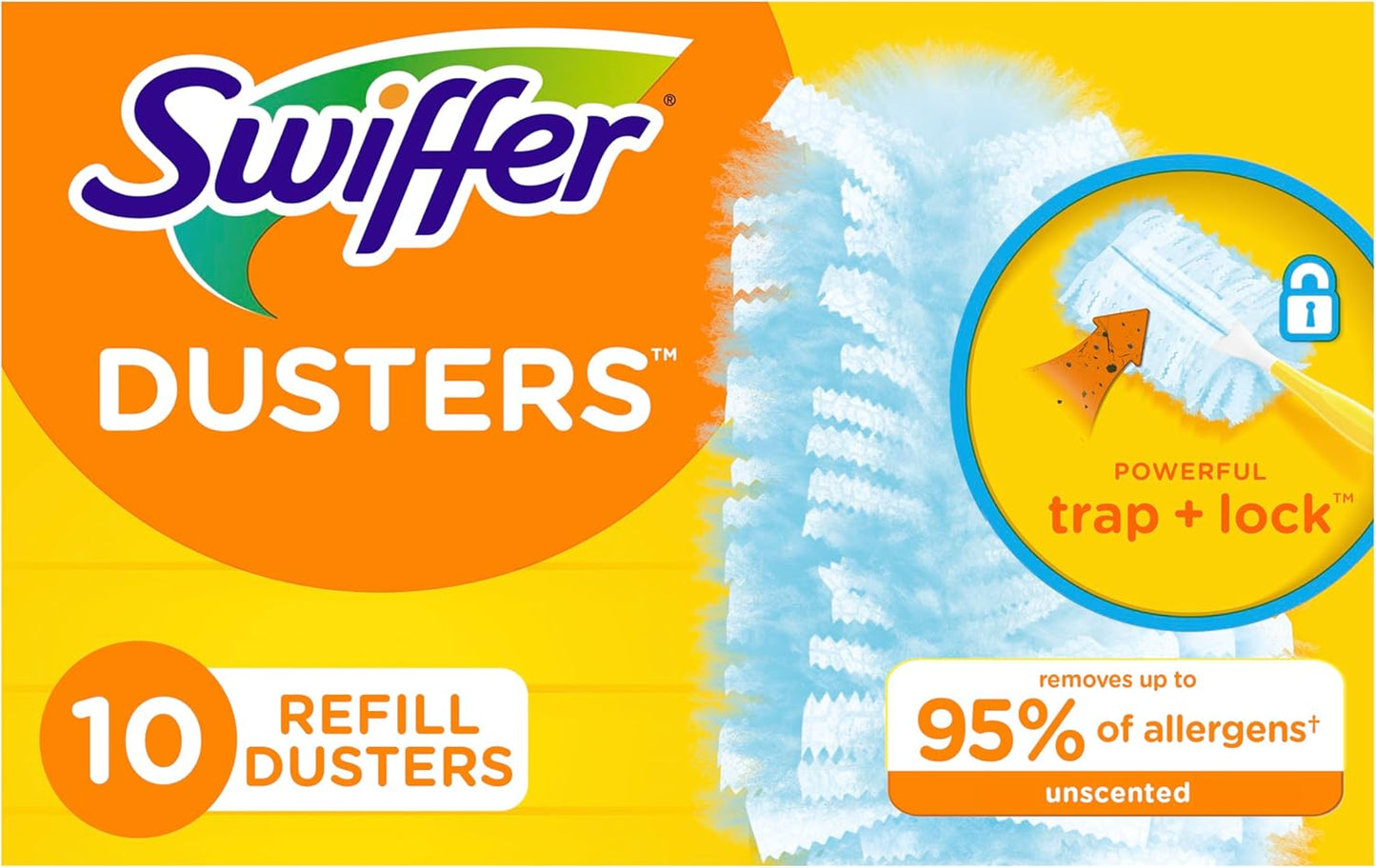 Swiffer Dusters Refills - 10 Count for Effortless Dusting | Compatible with Swiffer Duster System