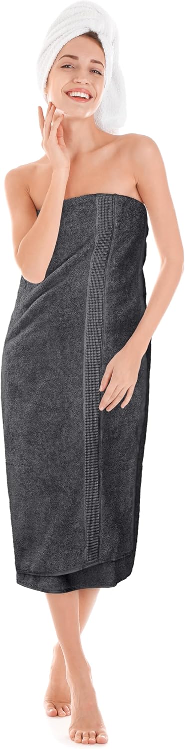 Utopia Towels Jumbo Bath Sheets - 600 GSM, 100% Ring Spun Cotton, Quick-Dry, Grey | 35" x 70" (2 Pack)