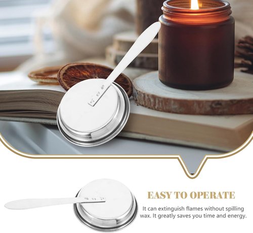 Angoily Candle Snuffer - Portable Stainless Steel Extinguisher Tool with 6.69-Inch Long Handle | Safe Home & Office Accessory