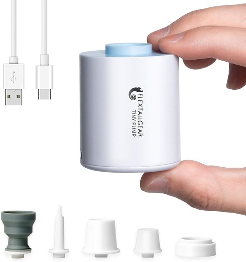 FLEXTAILGEAR Ultra-Mini Air Pump - Portable 1300mAh USB Rechargeable for Pool Floats, Air Beds & More
