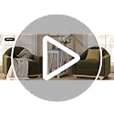 WLIVE Narrow Farmhouse End Table with Charging Station - Greige, Slim Design
