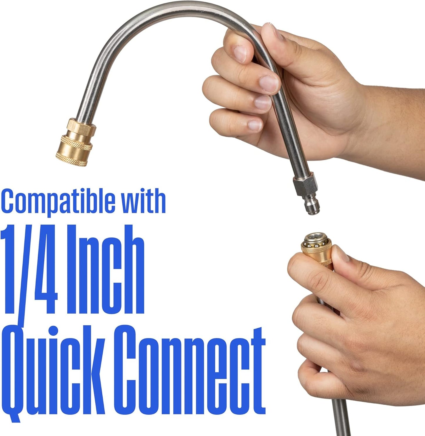 Westinghouse 13” Gutter Cleaner Wand - 3600 Max PSI, 1/4” Connector | Compatible with Gas & Electric Washers
