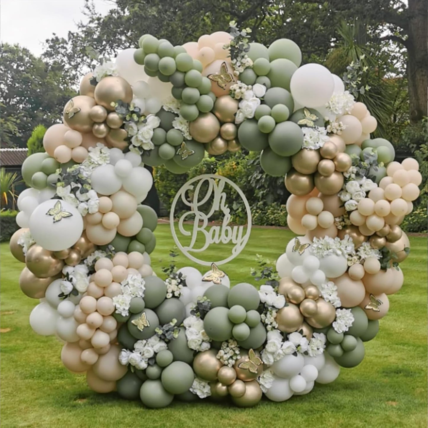Sage Green Balloons - 12 Inch Light Pastel Latex Balloons | 50 Pack for Weddings & Parties