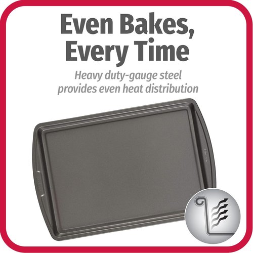 GoodCook Everyday Nonstick Carbon Steel Baking Sheet Set - 3 Pack | Standard 13” x 9” Cookie Pans