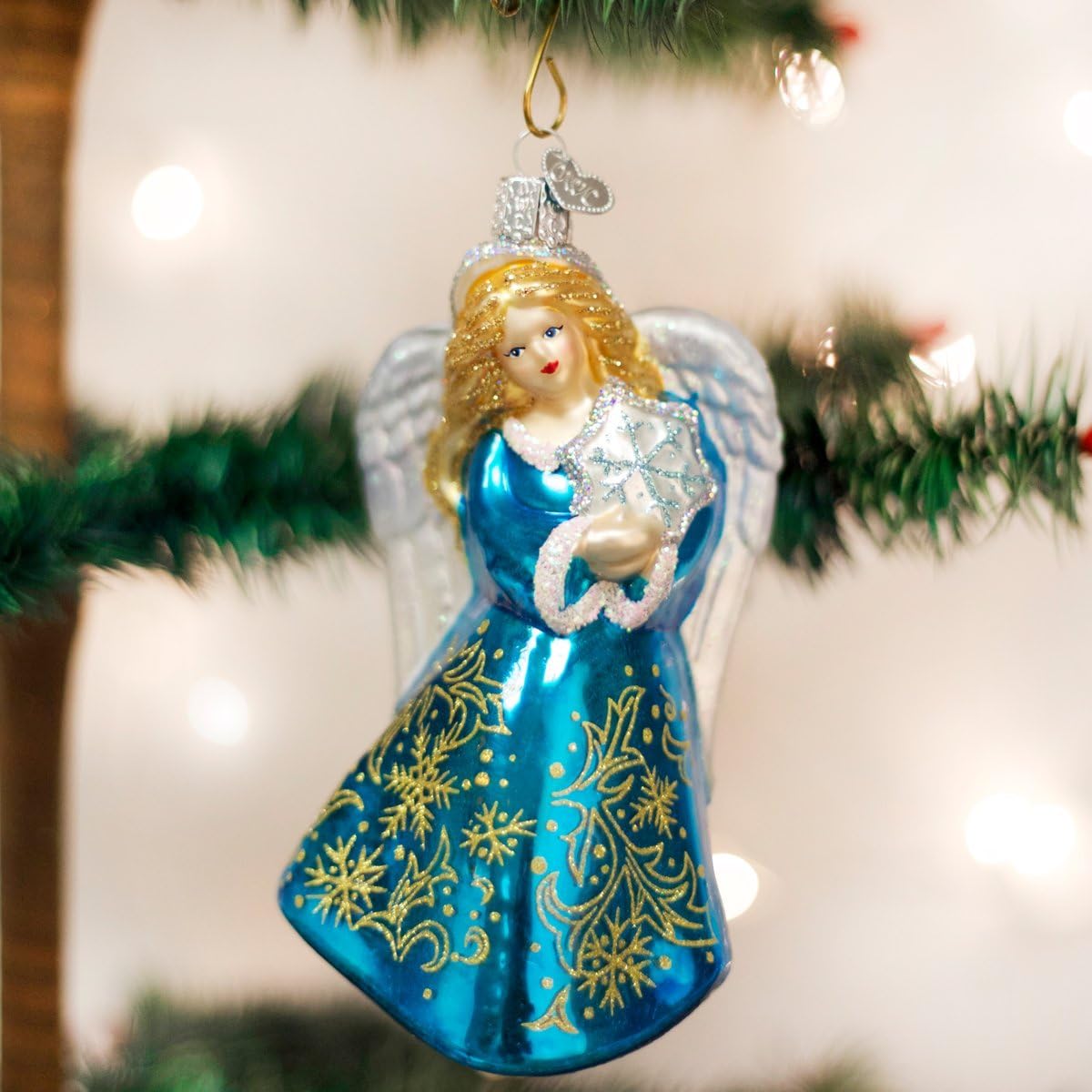 Baby Angel Glass Blown Ornament - Old World Christmas Tree Decor