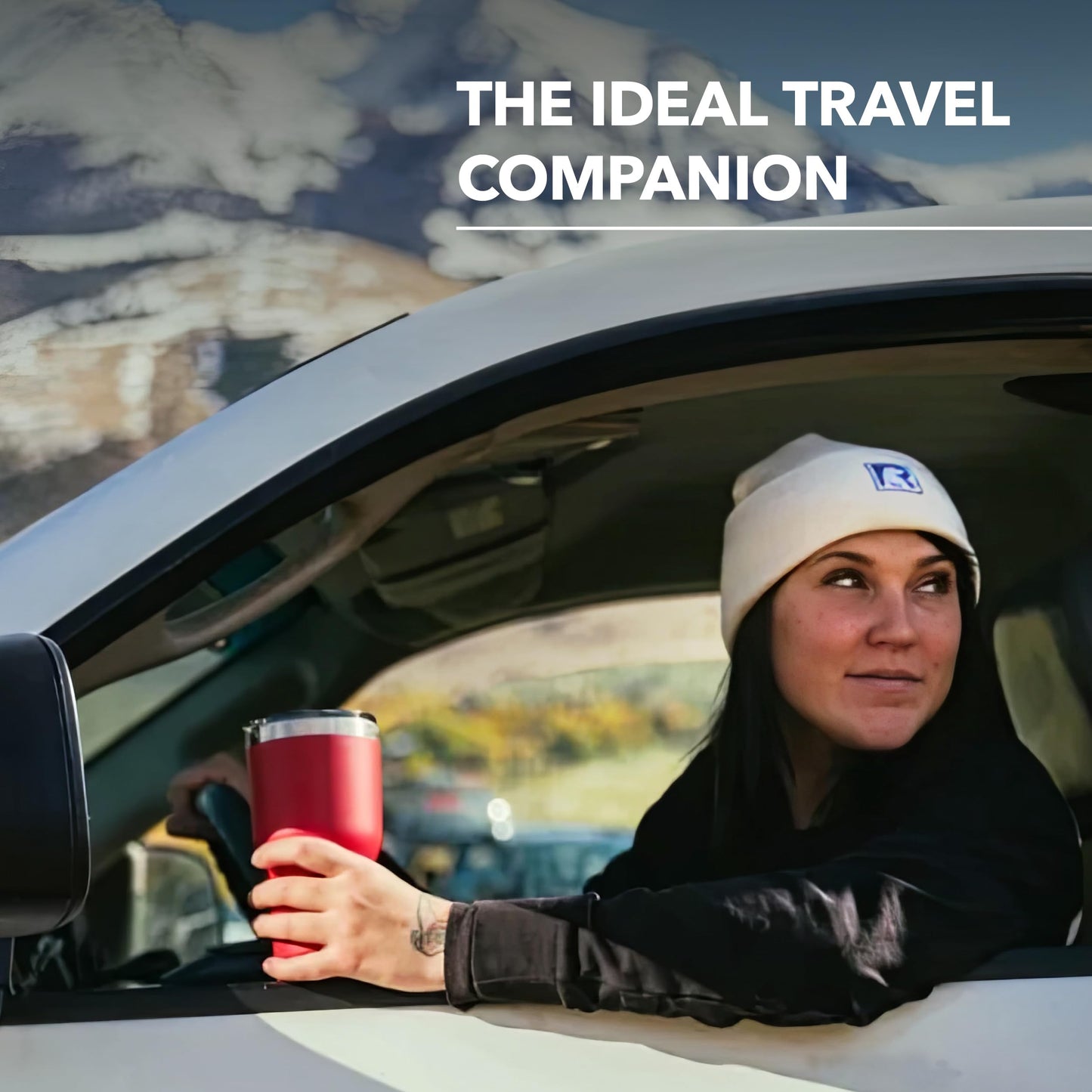 RTIC 30 oz Insulated Tumbler Stainless Steel Coffee Travel Mug with Lid, Spill Proof, Hot Beverage and Cold, Portable Thermal Cup for Car, Camping, White