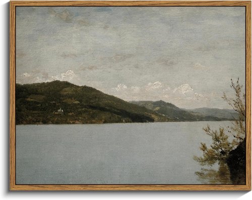 InSimSea Framed Canvas Wall Art - Vintage Landscape Decor for Home | 11"x14" Retro Artwork