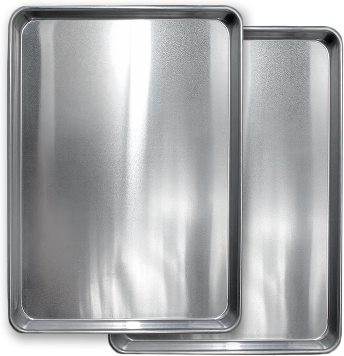 Saffron & Sage Home Living Commercial Quality Cookie Sheet Pan - 18x13 Heavy-Duty Aluminum Set (2 Pack)