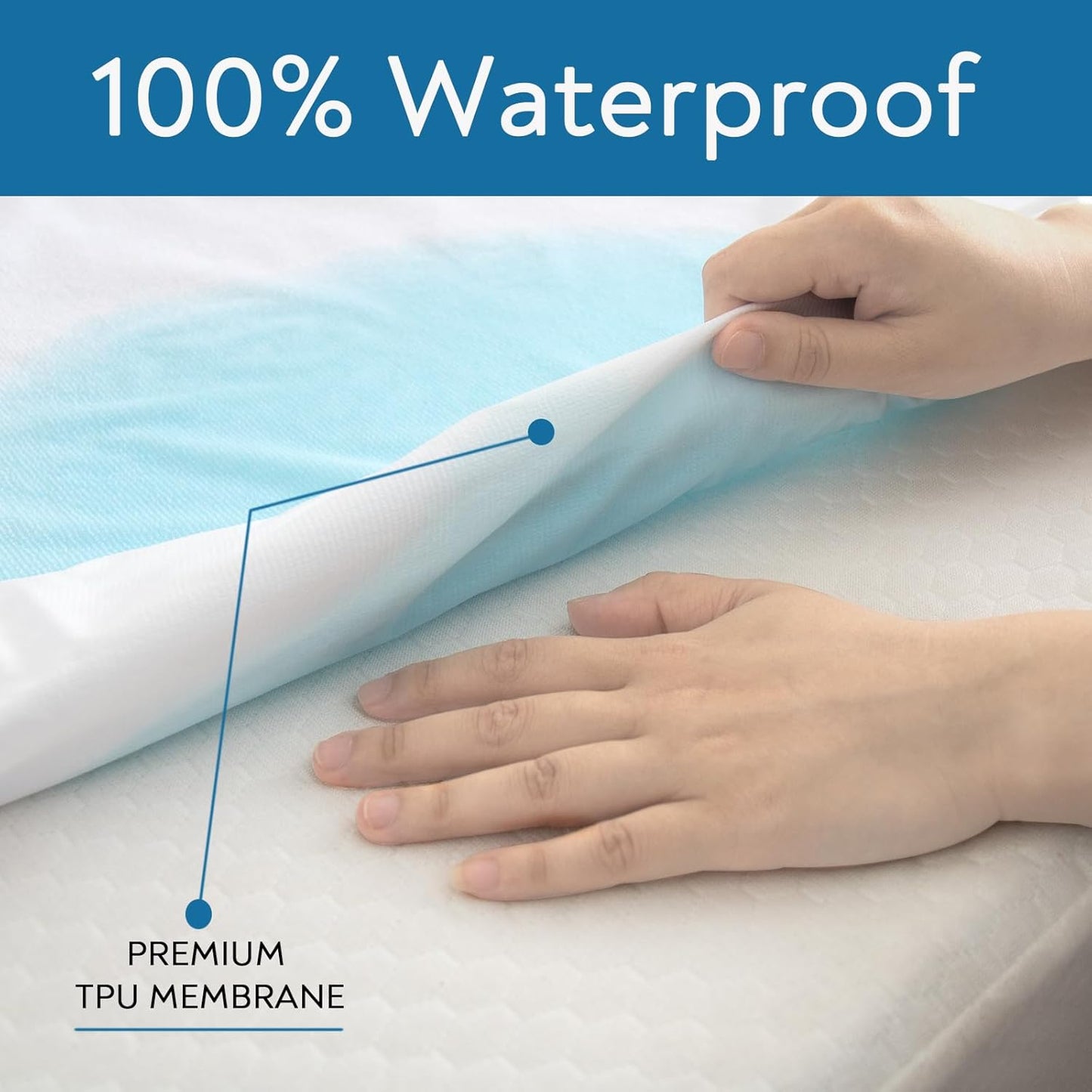 Skiennix Mattress Protector Twin - Waterproof, Soft & Breathable Terry, Noiseless | 10 Pack