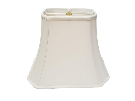 Royal Designs Rectangle Cut Corner Lamp Shade, Eggshell, (4 x 6) x (7 x 10) x 8.25