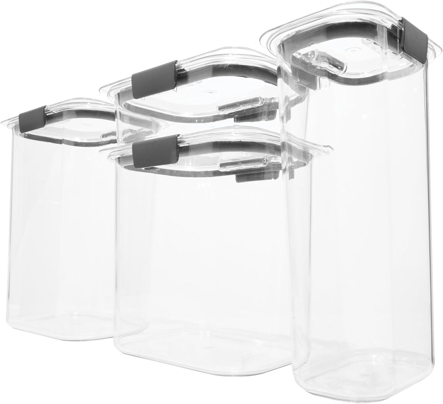 Rubbermaid Brilliance Food Storage Container Set - BPA-Free, Airtight & Leak-Proof | 8-Piece Clear Set