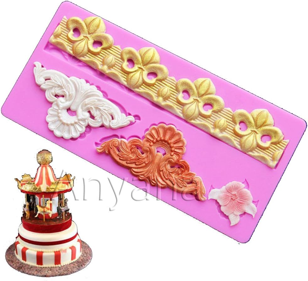 Fleur de Lis Silicone Candy Mold for Cake Decorating, Cupcake Toppers & Crafts