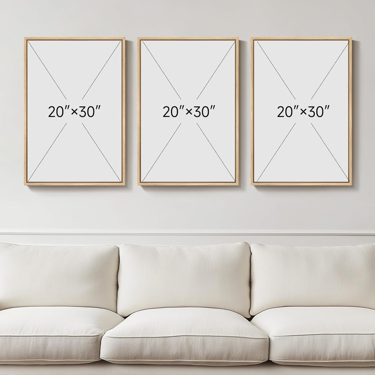 Skiennix Large 3D Textured Boho Wall Art - Modern Minimalist Paintings | 3-Piece Set, Brown & Beige, 20x30 In