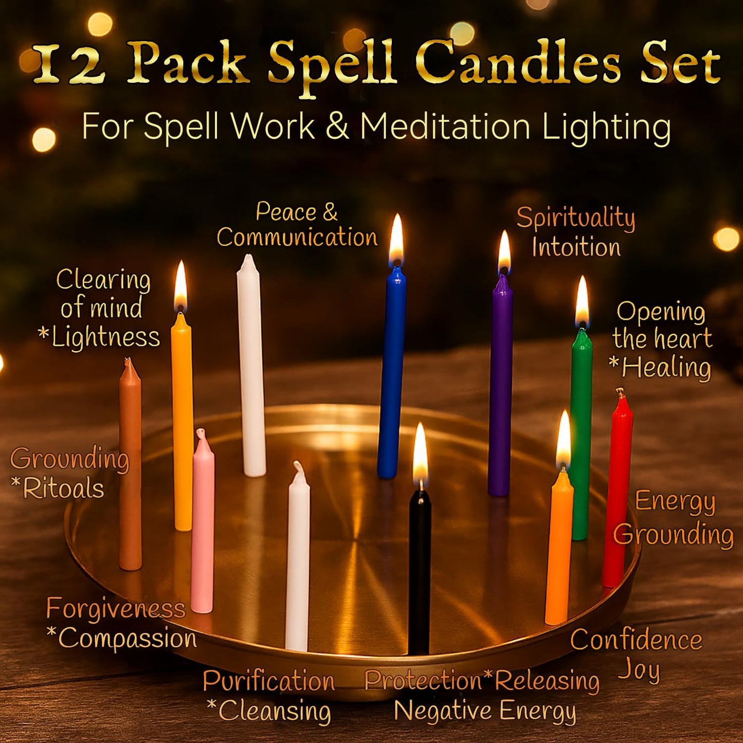 Skiennix Magical Witchcraft Advent Calendar - Healing Crystals, Herbs & Candles | Perfect Gift for Women & Teens