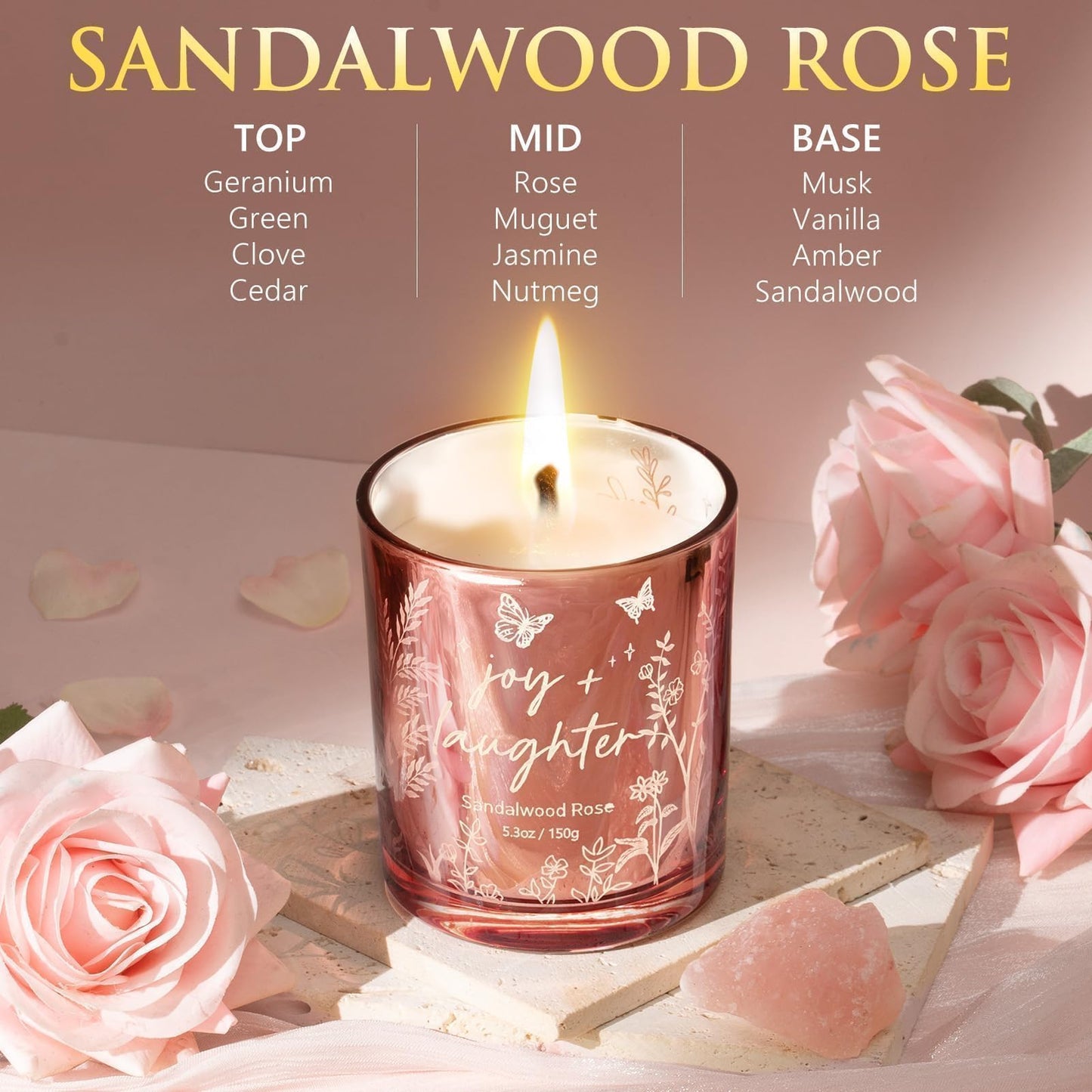 Scented Candles for Women, 3 Pack Candle Set Soy Candles for Home Scented Holiday Votive Candle Gifts Set, Easter Mothers Day Birthday Gifts for Women - Vanilla Coconut/Sandalwood Rose/Lemon Lavender