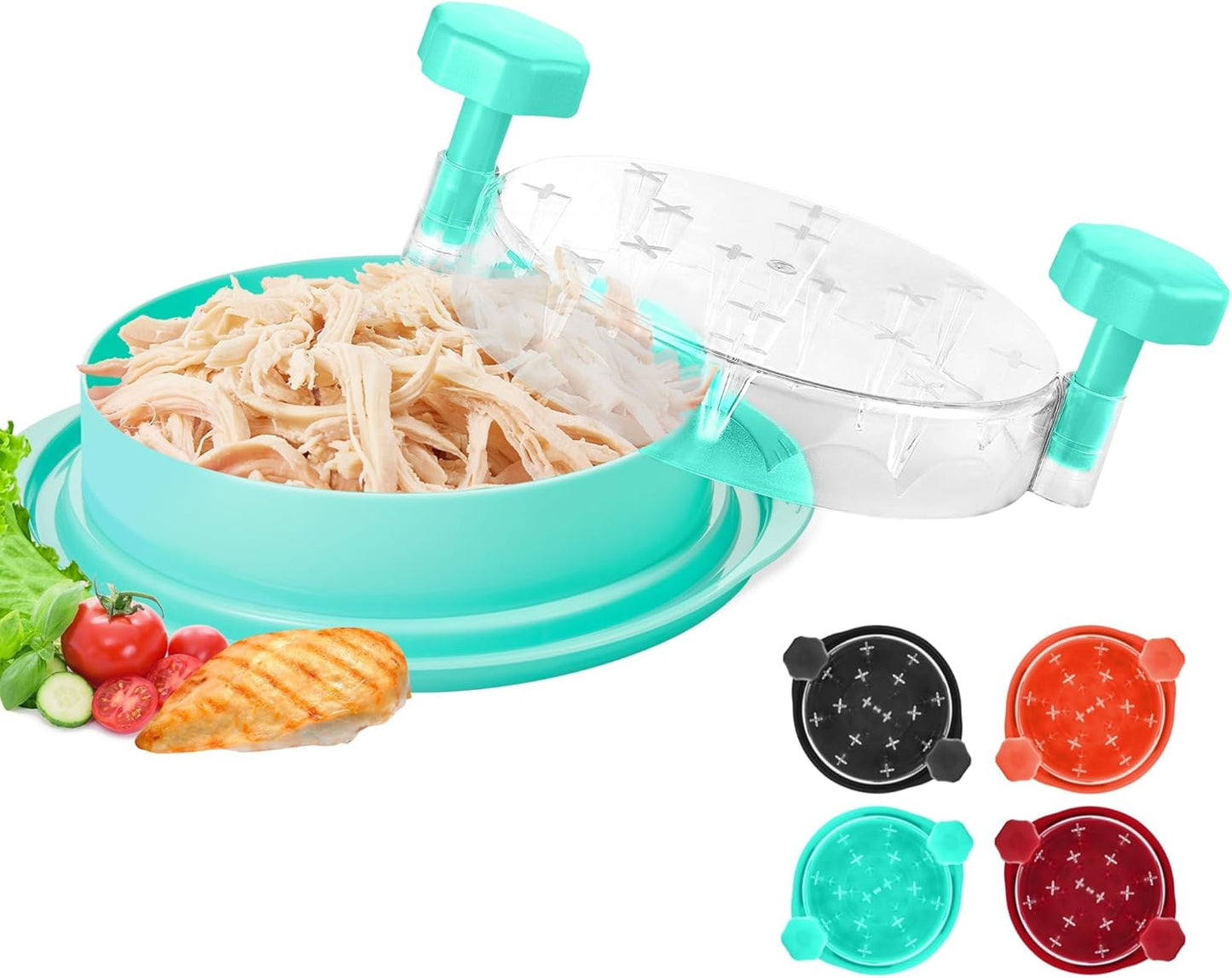 Skiennix Chicken Shredder Tool - Pro Food-Grade Meat Shredder with Ergonomic Handle | Green